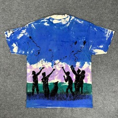 Vintage 90s Kite AOP Hand Dyed Local Color Reach For The Sky Shirt – Size Large