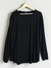 BLNK LÉBL Coastal Long Sleeve Tee Black Rayon Stretch Men’s XL Oversized