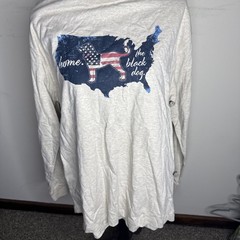 The Black Dog Shirt Mens Size S Classic Collection USA Flag Long Sleeve
