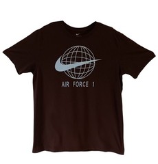 Nike Air Force 1 men’s brown short-sleeve graphic t-shirt size M