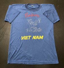 VTG Saigon Vietnam Tourism T-Shirt, Blue, Size: XXL (Fits Smaller)