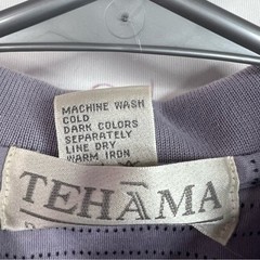 TEHAMA polo sleeveless tank top stripes dotted Lavender Sleeveless Blouse