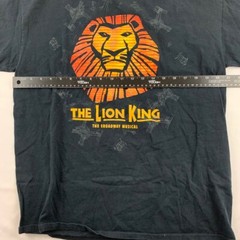 The Lion King Broadway Musical Mens Gildan Graphic T-Shirt Black 100% Cotton L