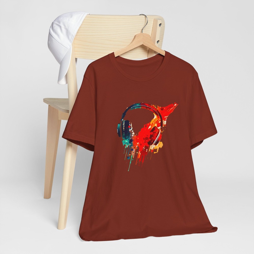 Premium T-SHIRT Maroon Blend Perfect for Music Lovers, Casual Wear, by Crox