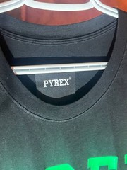 Virgil Abloh’s Pyrex Vision Black and Green Neon Shirt Size L
