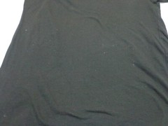 Eddie Bauer Mens Solid Black T Shirt Size Large FITS TIGHT FLAWS