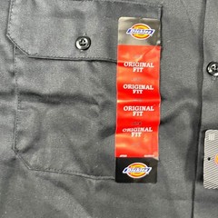 Men’s Dickies L Black Short Sleeve Work Shirt NWT New With Tags