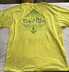 Salt Life Neon Yellow Graphic Pocket T-Shirt – Size XL