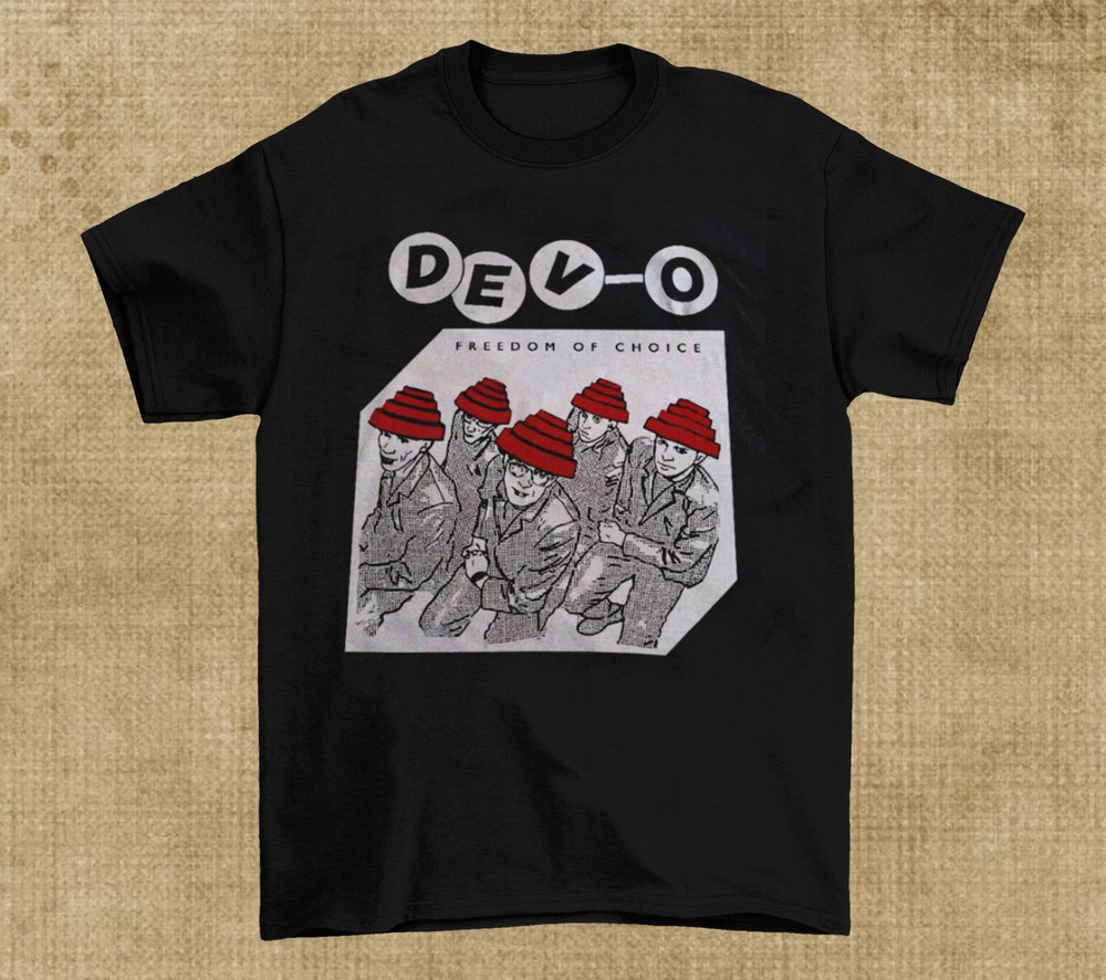 1980 Devo Freedom Of Choice Shirt for Fan Black All size AC1167