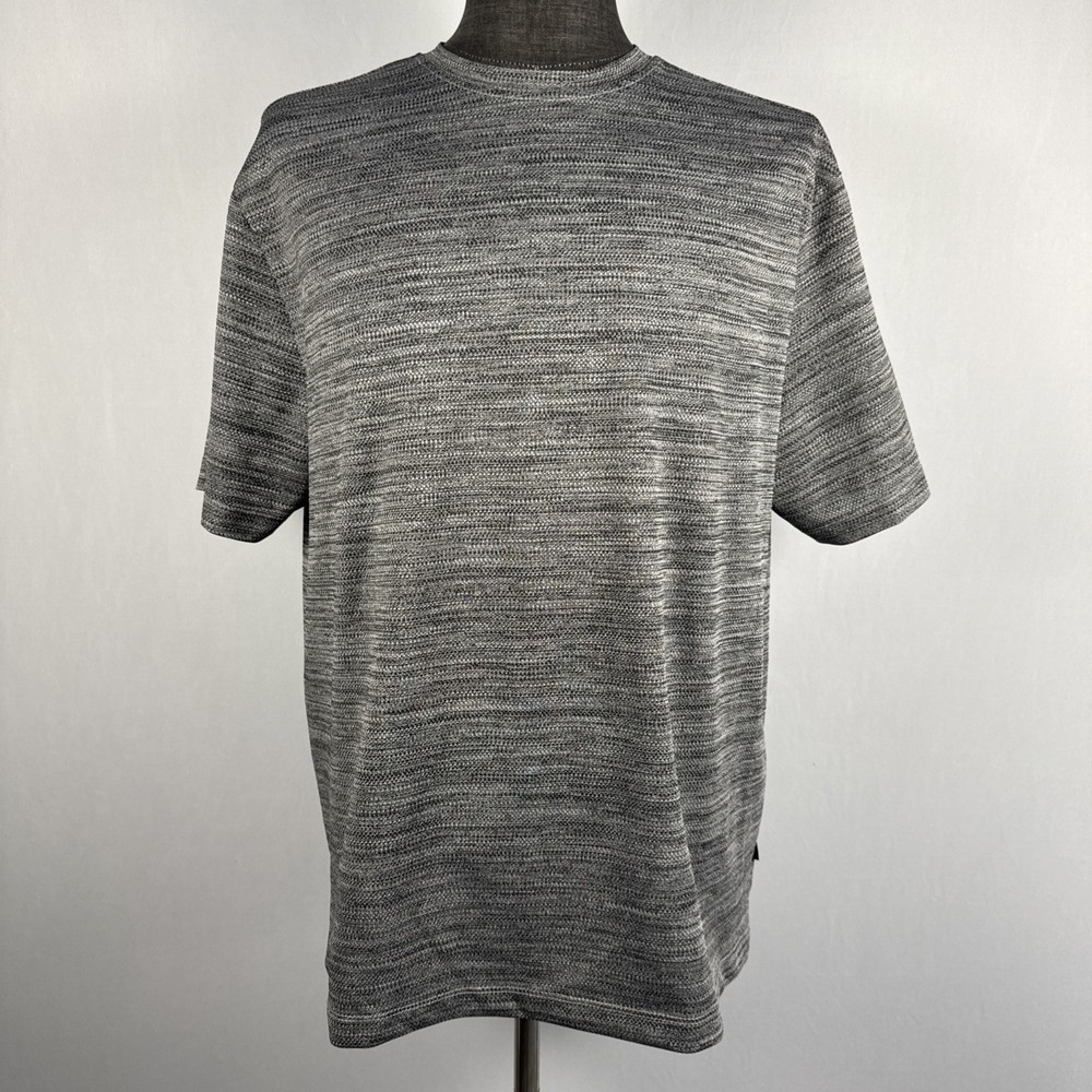 Kenneth Cole Stretch Fit T Shirt Men’s Size 1X Gray Polyester Spandex Blend