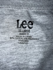 Lee Men’s V-Neck Heather Maroon T-Shirt XXL