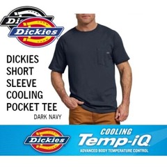DICKIES Fast Dry Shirt MENS 3XL XXXL Blue Pocket tee Performance COOLING NWT