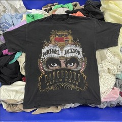 Michael Jackson’s Dangerous 90s Washed T-Shirt Black M