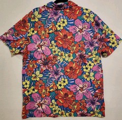 Chubbies Polo Shirt Mens XL The Weekend Has Arrived Floral Tropical Lightweight
