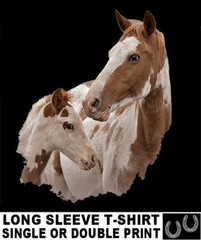 BEAUTIFUL PAINT OR AMERICAN INDIAN MUSTANG PINTO HORSE FOAL T-SHIRT AB354