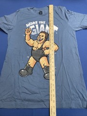 Andre The Giant Cartoon Image 2019 T Shirt Men’s M WWE Blue Soft feel