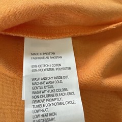 IZOD Saltwater T-Shirt Flamingo Beer Short Sleeve Orange LT Cotton Blend Men’s