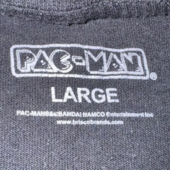 Pac-Man Ghosts Graphic T-Shirt Size Large Black Retro Arcade Gaming Tee