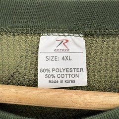 Rothco Shirt Mens 4XL Green Camo Thermal Long Sleeve Crew Neck Military Rugged