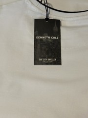 Kenneth Cole Men’s City Dweller Logo T-Shirt Crew Neck Cotton Black White Short…