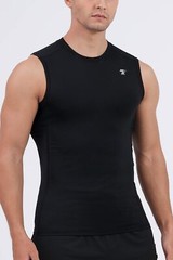 5 Pack Men’s Athletic Compression Shirts Sleeveless Workout Tank Top Sports B…