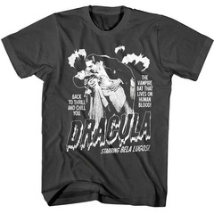 Bela Lugosi Dracula Vampire Bat that Lives on Human Blood Men’s T Shirt Vintage
