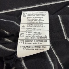 Vince Shirt Mens XL Black White Striped Cotton Modal Crewneck Short Sleeve Tee