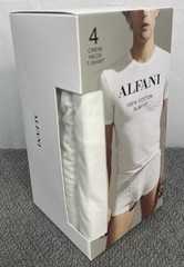 ALFANI Men’s XXL 4-Pack Slim-Fit Solid Cotton Undershirts 4 Total Shirts NWT