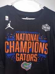 2025 Nike Florida Gators Basketball National Champions Tee Shirt Mens 2XL Black