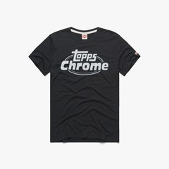 Homage Topps Chrome Black T-Shirt NEW WITH TAGS!^