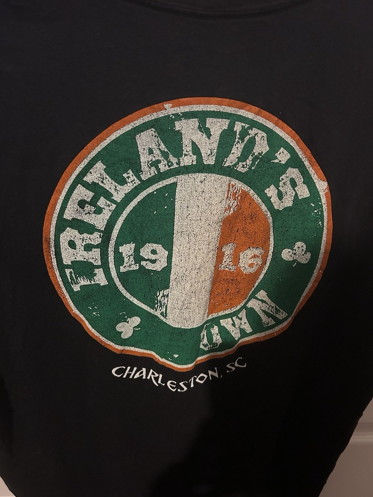 Guinness Ireland Graphic Print Black Crew Neck Short Sleeve T-Shirt Size M/L