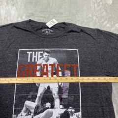 Muhammad Ali The Greatest Boxing Graphic T Shirt Mens XL Heather Charcoal NWT