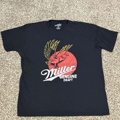 Miller Genuine Draft Black T-shirt in size 2XL By Tee Luv