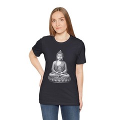 Meditating Buddha Lotus T-Shirt | Zen Spiritual Buddhist Graphic Tee