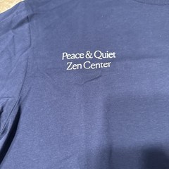 Museum of Peace & Quiet SPIRITUAL ZEN Short Sleeve T-Shirt MEDIUM M Navy Blue