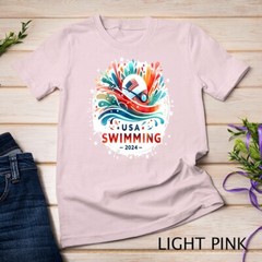 USA 2024 United States Athlete American Swimming 2024 USA Unisex T-shirt