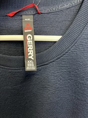 🧷 GERRY MEN’S LONG SLEEVE CREW SHIRT SIZE XXL, BLUE NAVY. 🆕