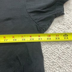 Sada T Shirt Mens Large Black Short Sleeve Cotton Basic Soft Solid Adult Top