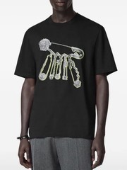 Versace Pop Pin Mesusa Black Cotton Jersey T-shirt Men’s Size 3XL Authentic