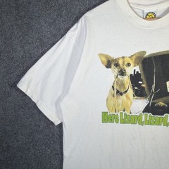 Vintage Taco Bell Shirt Mens XL White 90s Funny Parody Lizard Dog Chihuahua USA
