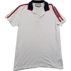 Gucci T Shirt Extra Large Men’s White Cotton Polo Designer Summer Short Sleeve