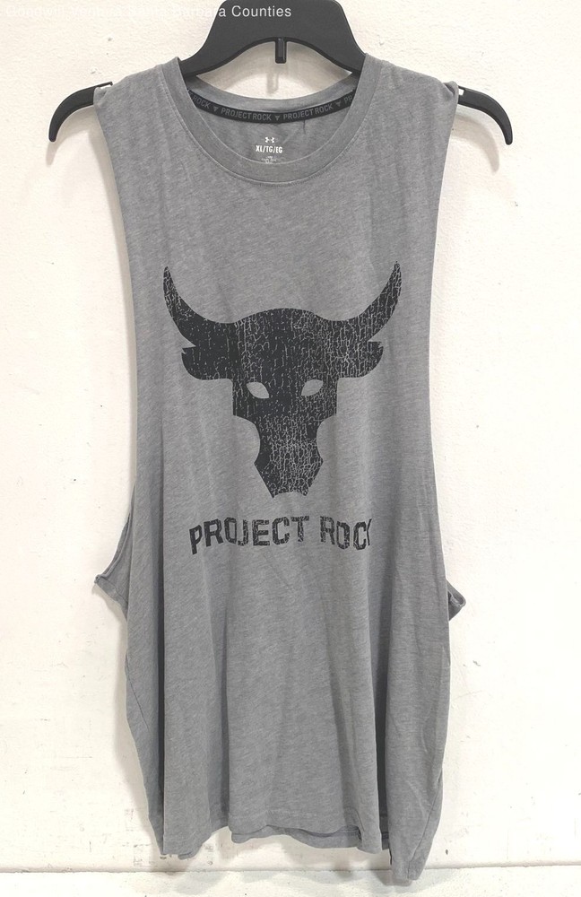 Under Armour Men’s Project Rock Brahma Bull Loose Tank Top Size XL