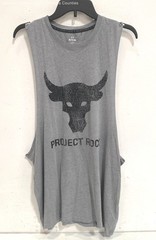 Under Armour Men’s Project Rock Brahma Bull Loose Tank Top Size XL