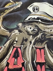Salt Life Black “Underwater Alien” Long Sleeve T-Shirt Men’s L Octopus Captain