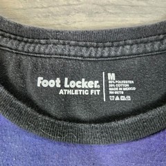 Foot Locker Cosmic Lake T Shirt Mens M Black Athletic Fit Asymmetrical Sleeve