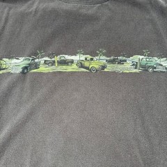 Vintage Newport Beach T Shirt Mens Size XL Brown Y2K Classic Trucks Wagon Surfer