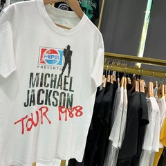 1988 Michael Jackson Tour Heavy Weight Classic T-Shirt White M