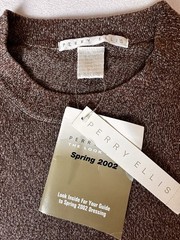 Vintage NWT Perry Ellis Brown 80% Silk Short Sleeve Shirt – Men’s Large