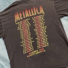 Vintage 1998 Metallica Summer North America Tour Band T-Shirt Black Size L