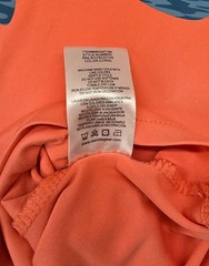 Reel Life XL Fishing Shirt Long Sleeve Light Orange Fish Sunrise Back